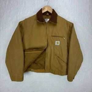 Carhartt Detroit Jacket Quilt Lined Womens Large J30 BRN JQW226 Brown